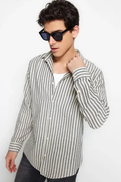 Camisa rayas de manga larga