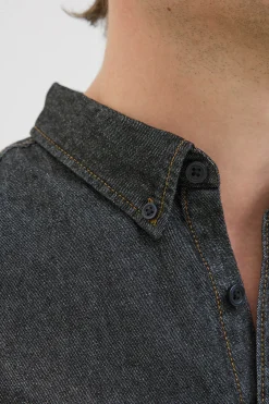 Camisa regular fit denim