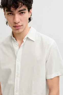 Camisa regular fit lino