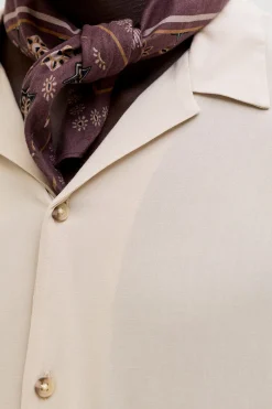 Camisa relaxed fit viscosa