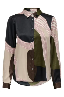 Camisa satinada