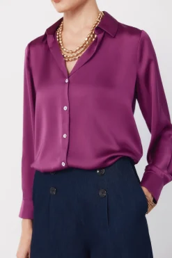 Camisa satinada