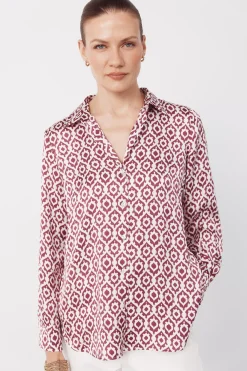 Camisa satinada