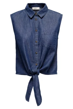 Camisa sin mangas nudo