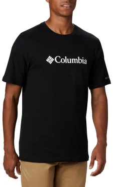 Camiseta de manga corta de algod&oacute;n org&aacute;nico Basic Logo&trade; de Columbia para hombre