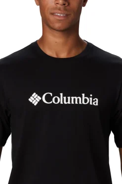 Camiseta de manga corta de algod&oacute;n org&aacute;nico Basic Logo&trade; de Columbia para hombre