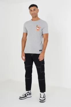 Camiseta estampada en espalda