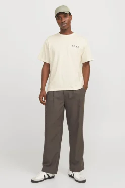 Camiseta loose fit manga corta