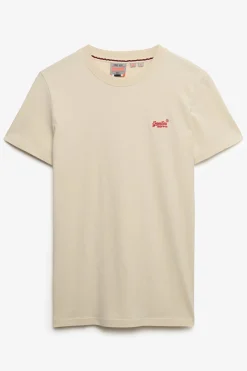Camiseta manga corta b&aacute;sica con logotipo peque&ntilde;o