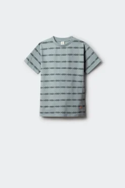 Camiseta manga corta etnica niño