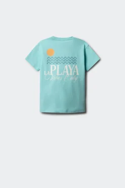 Camiseta manga corta la playa ni&ntilde;o