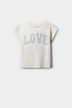 Camiseta manga corta love niña