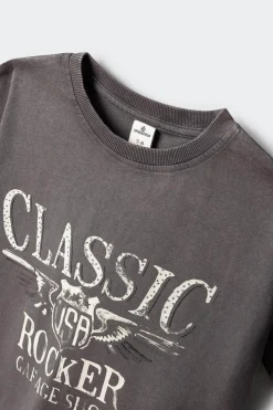 Camiseta manga corta rocker ni&ntilde;a