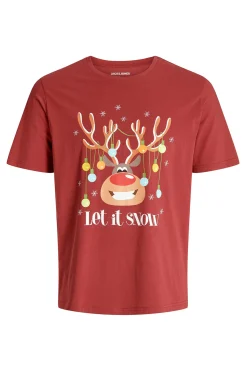 Camiseta navide&ntilde;a manga corta