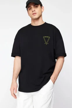 Camiseta oversize manga corta