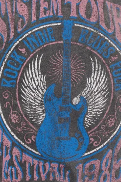 Camiseta posicional guitarra