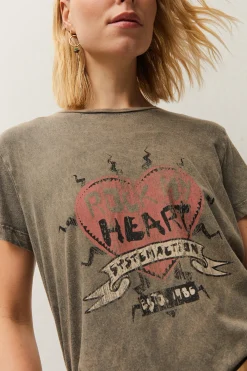 Camiseta print coraz&oacute;n