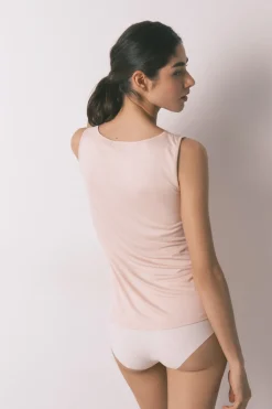 Camiseta punto s&uacute;per suave rosa