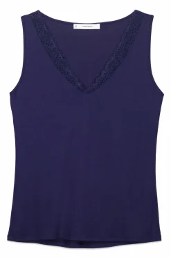 Camiseta punto s&uacute;per suave azul