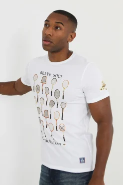 Camiseta raquetas manga corta