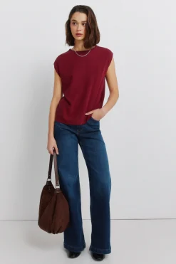 Camiseta recta b&aacute;sica lisa