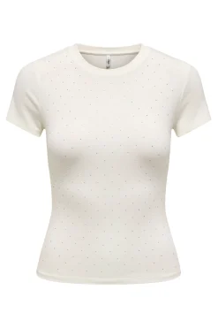 Camiseta strass ajustada