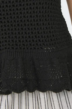 Camiseta tirantes crochet