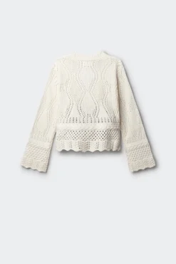 Cardigan calados ni&ntilde;a