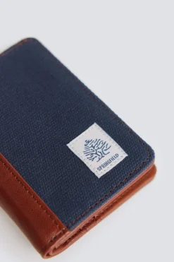 Cartera canvas y efecto piel