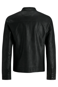 Cazadora biker sint&eacute;tica