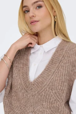 Chaleco estructura cuello pico