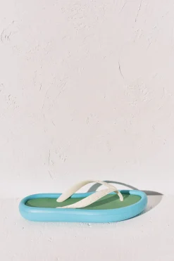 Chanclas efecto bloques color