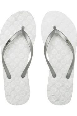 Chanclas tiras logo met&aacute;lico