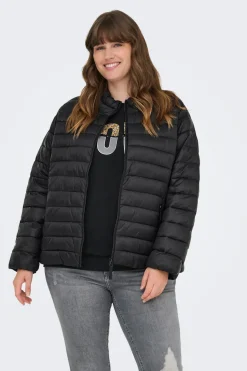 Chaqueta acolchada cremallera talla grande