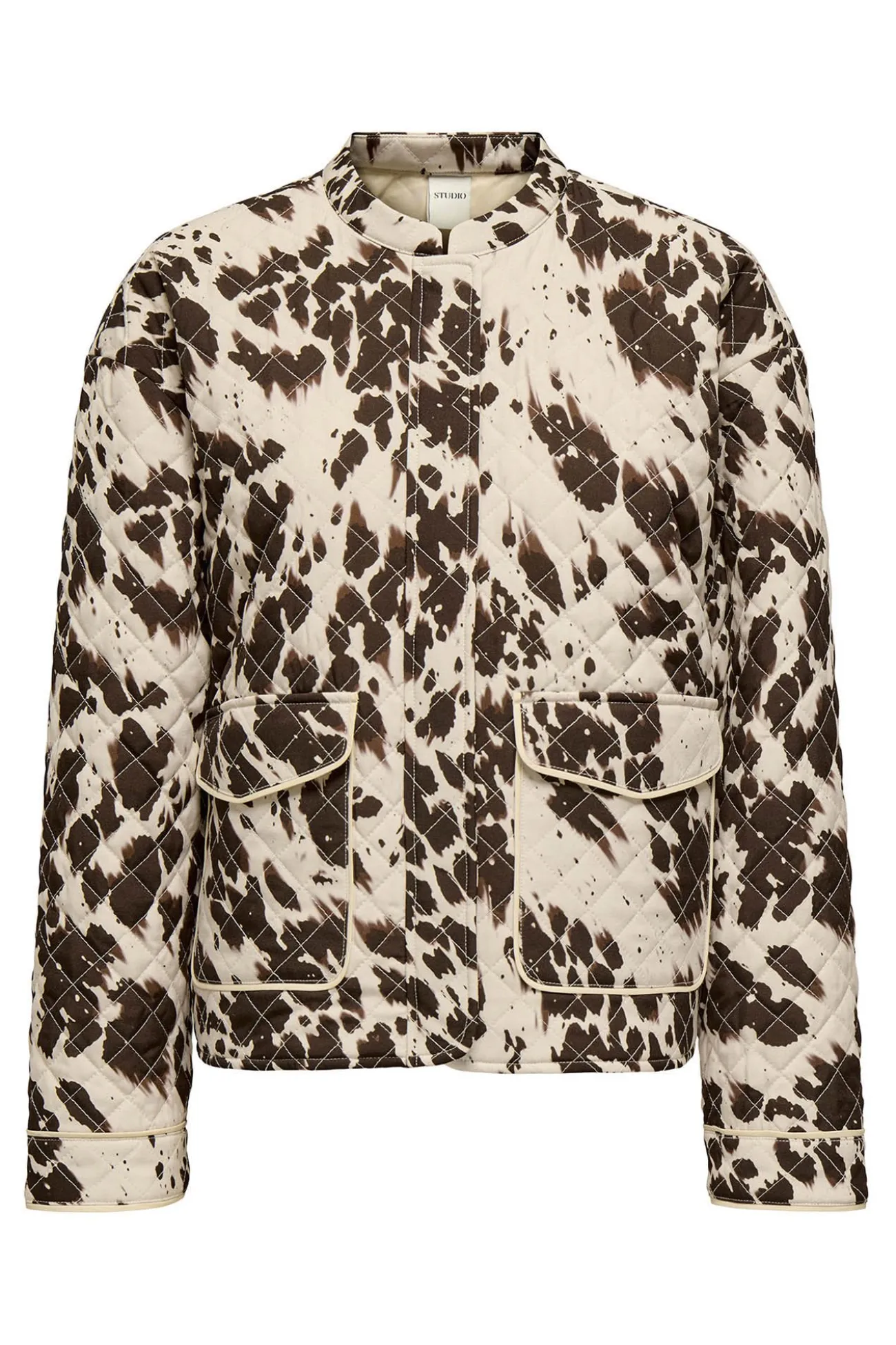 Chaqueta acolchada estampada