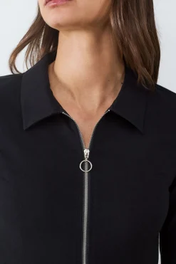 Chaqueta ajustada cremallera