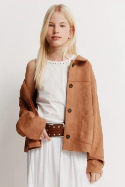 Chaqueta antelina ni&ntilde;a