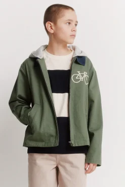 Chaqueta bici con capucha para ni&ntilde;o.