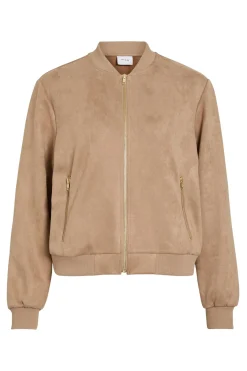 Chaqueta bomber de antelina