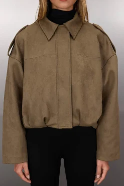 Chaqueta bomber efecto ante