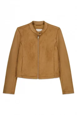 Chaqueta corta antelina