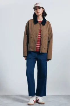 Chaqueta corta encerada