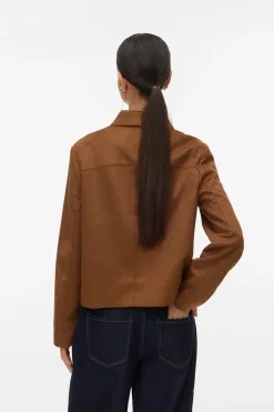 Chaqueta de efecto ante