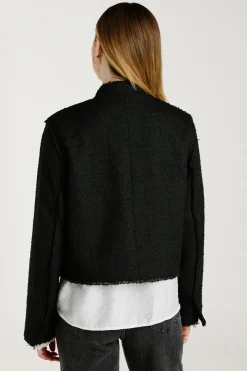 Chaqueta de pa&ntilde;o con botones