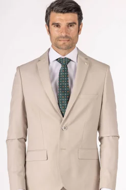 Chaqueta de Traje Beige