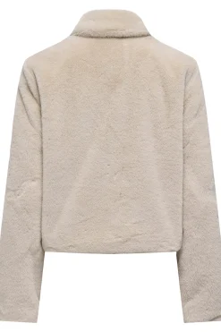 Chaqueta efecto pelo