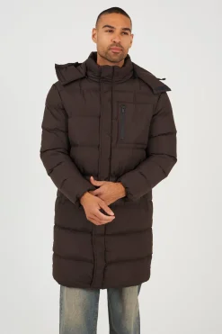 Chaqueta larga acolchada