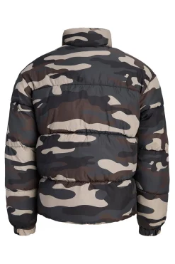 Chaqueta puffer camuflaje