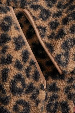 Chaqueta teddy leopardo