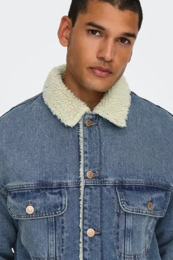 Chaqueta vaquera teddy